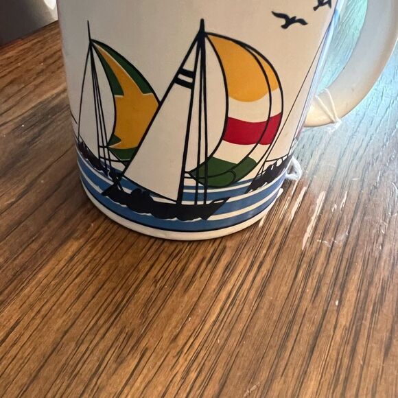 Otagiri Japan vintage Sailing Design Ceramic Mug - Picture 3 of 5
